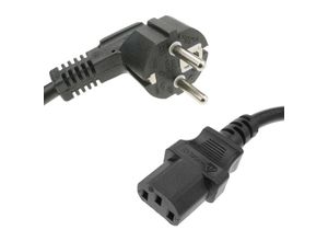 8434185386284 - Cablemarkt - Stromkabel IEC60320 C13-Buchse auf Schuko-Stecker 15 m