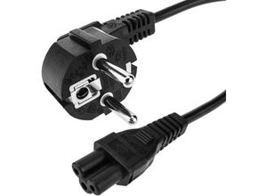 8434185387755 - Stromkabel IEC-60320 (C5   schuko-m) 20cm - Cablemarkt