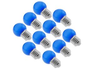 8434185407279 - Prixprime - led Birne E27 230VAC 15W 65x45mm G45 blaues Licht 10 Stück