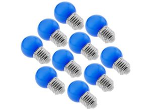 8434185407330 - Prixprime - led Birne E27 230VAC 05W 65x45mm G45 blaues Licht 10 Stück