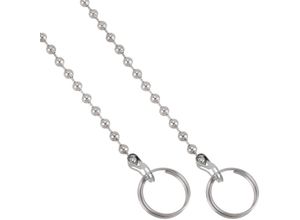 8434185426324 - Prixprime - 45 cm lange Kugelkette aus Metall mit Ringen für Auffang- oder Ablassschraube