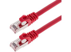 8434185446735 - Cablemarkt - FTP-Netzwerkkabel mit RJ45-Stecker Kat 6A Rot 25 cm