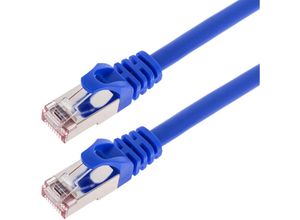 8434185448524 - Cablemarkt - FTP-Netzwerkkabel mit RJ45-Stecker Cat 6A Blau 1 m