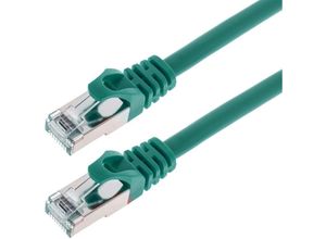 8434185448609 - Cablemarkt - FTP-Netzwerkkabel mit RJ45-Stecker Kat 6A Grün 25 cm