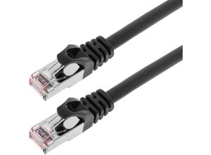 8434185448746 - Cablemarkt - FTP-Netzwerkkabel mit RJ45-Stecker Kat 6A Schwarz 25 cm