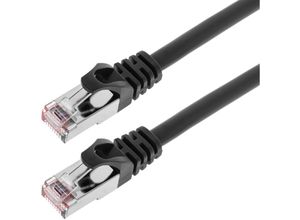 8434185448760 - Cablemarkt - FTP-Netzwerkkabel mit RJ45-Stecker Kat 6A Schwarz 50 cm