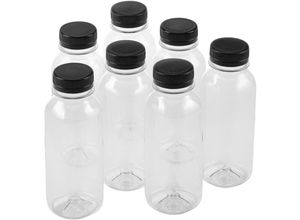 8434185451814 - PrixPrime - Einweg-Plastikflaschen zum Mitnehmen 7 Einheiten von 250 ml transparent