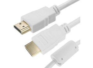 8434185494958 - Hdmi 20-Kabel 1 m mit HDMI-A-Steckern Ultra hd 4K weiße Farbe - Cablemarkt