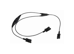 8434185496631 - Audio Duplikator Kabel für Plantronics qd Telefon mit Lautstärke 40 cm - Cablemarkt