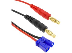 8434185496914 - Kabel mit EC2-Steckern auf hxt Banana 4 mm Stecker für Batterien 30 cm - Cablemarkt