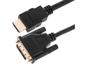 8434185498697 - 5 m langes Kabel mit HDMI-A-Stecker auf DVI-D-Stecker in Schwarz - Cablemarkt