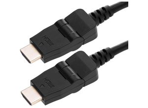 8434185500383 - 50 cm langes HDMI-Kabel mit um 180 Grad verstellbaren männlichen HDMI-A-Anschlüssen - Cablemarkt