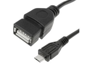 8434185511099 - CableMarkt - OTG-Kabel mit Micro-USB-Stecker und USB-Typ-A-Buchse für Smartphones und Tablets