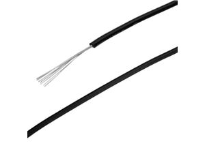 8434185511501 - Cablemarkt - Schwarzes Stromkabel 18 awg 30 m für MOLEX-Stecker