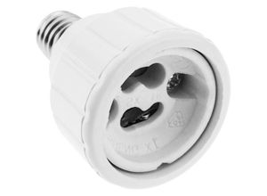 8434185511655 - Cablemarkt - Glühbirnen Adapter mit Fassung E14-Stecker auf GU10-Buchse