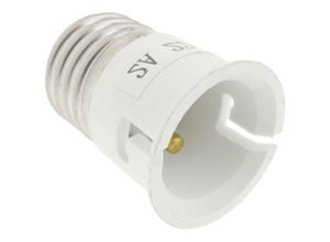 8434185514786 - Cablemarkt - Glühbirnen Adapter mit Fassung E27-Stecker auf B22-Buchse