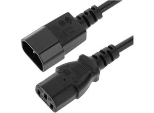 8434185515615 - Cablemarkt - Stromverlängerungskabel IEC60320 von C13-Buchse auf C14-Stecker 15 Meter 3 x 075 mm²