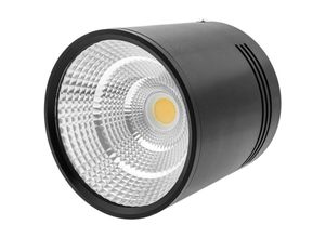 8434185517534 - Cablemarkt - COB-LED-Strahler 12 w 220 vac 3000 k 100 mm in schwarzer Farbe