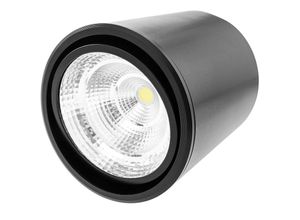 8434185517664 - Cablemarkt - COB-LED-Strahler verstellbaren 12 w 220 vac 6000 k 115 mm in schwarzer Farbe