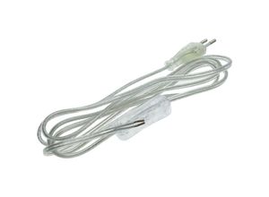 8434185521968 - Netzkabel mit bipolarem Stecker zu Klemmen mit transparentem Schalter 2 m - Cablemarkt