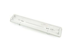 8434185523146 - Cablemarkt - Gehäuse für LED-Röhre mit Anschluss an zwei Enden 2 x 600 mm T8 G13 IP65