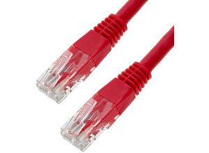 8434185525034 - CableMarkt - 25 cm Cat 6 UTP RJ45 Netzwerkkabel in Rot