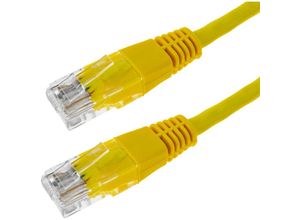 8434185526819 - 25 cm langes Cat 5e utp RJ45-Netzwerkkabel in Gelb - Cablemarkt