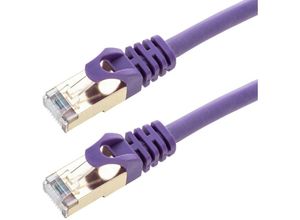 8434185528547 - Cablemarkt - sftp RJ45 Cat 8 Ethernet-Kabel 25 cm in der Farbe Lila