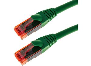 8434185533428 - UTP-Ethernet-Kabel 24 awg mit RJ45-Stecker der Kat 6A in grüner Farbe von 25 cm - Cablemarkt