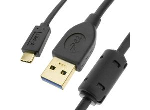 8434185544202 - Daten- und Ladekabel usb 31 Typ c Stecker auf usb 31 Typ a Stecker 20 cm schwarz - Cablemarkt