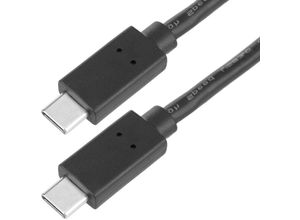 8434185545933 - Cablemarkt - USB-C-Stecker 31 Gen 1 auf USB-C-Stecker 31 Gen 1-Kabel in Schwarz 3 cm