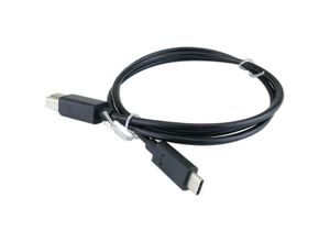 8434185546008 - Cablemarkt - Kabel mit USB-C-Stecker 30 auf USB-B-Stecker 30 in Schwarz 1 m