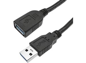 8434185546343 - Cablemarkt - Hochgeschwindigkeits-USB-30-Verlängerungskabel von Typ-A-Stecker auf Typ-A-Buchse 3 m blaue Farbe