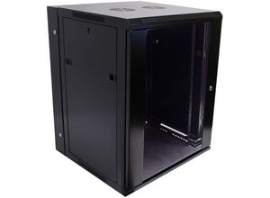 8434185551330 - Rackschrank 19 15U soho Pivot Wall in schwarzer Farbe 600 x 600 x 770 mm - Cablemarkt