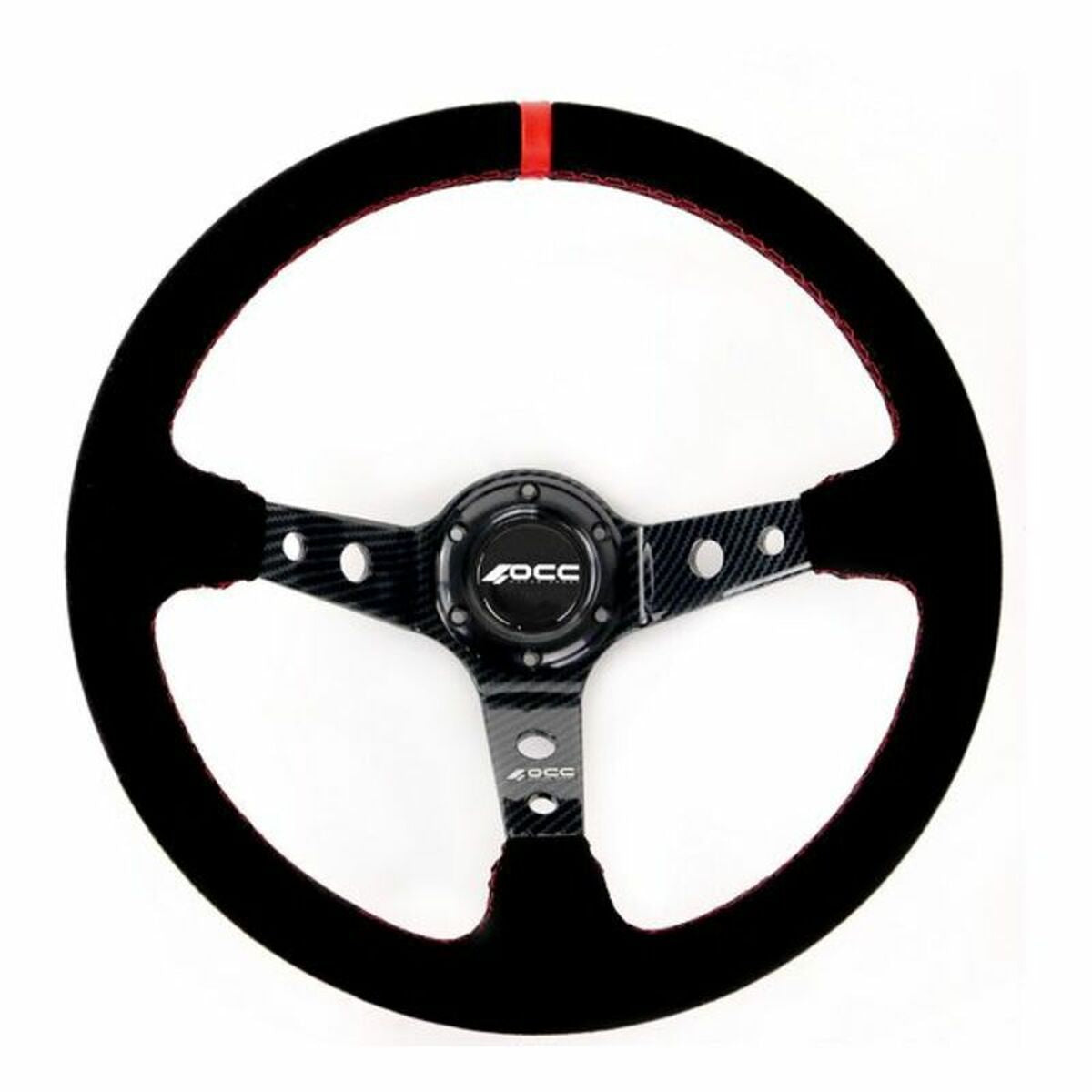 8434207003496 - Racing Steering Wheel Black Black Red Red Black Ø 35 cm