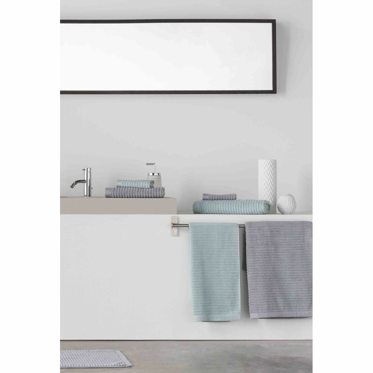 8434211486759 - Satz Handtücher grün 100 % Baumwolle (3 pcs)