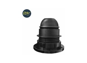 8434259001419 - E3 E44010 Portalamparas Semiroscado E-27 + Arandela Envasado Negro EDM