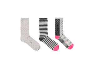 8434484770883 - - Socken MIX IT UP – TINY DOTS 3er Pack in grau Gr28-30