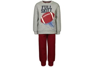 8434484934605 - - Sweatshirt FULL SKILL mit Sweathose in grau Gr104