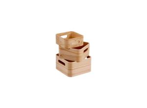 8434504040507 - Set 3 natürliche Holzkisten 18 cm caison
