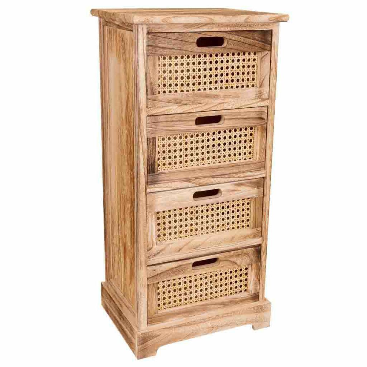 8434523238152 - Schubladenschrank Rohrstock Paulonia-Holz 29 x 75 x 35 cm