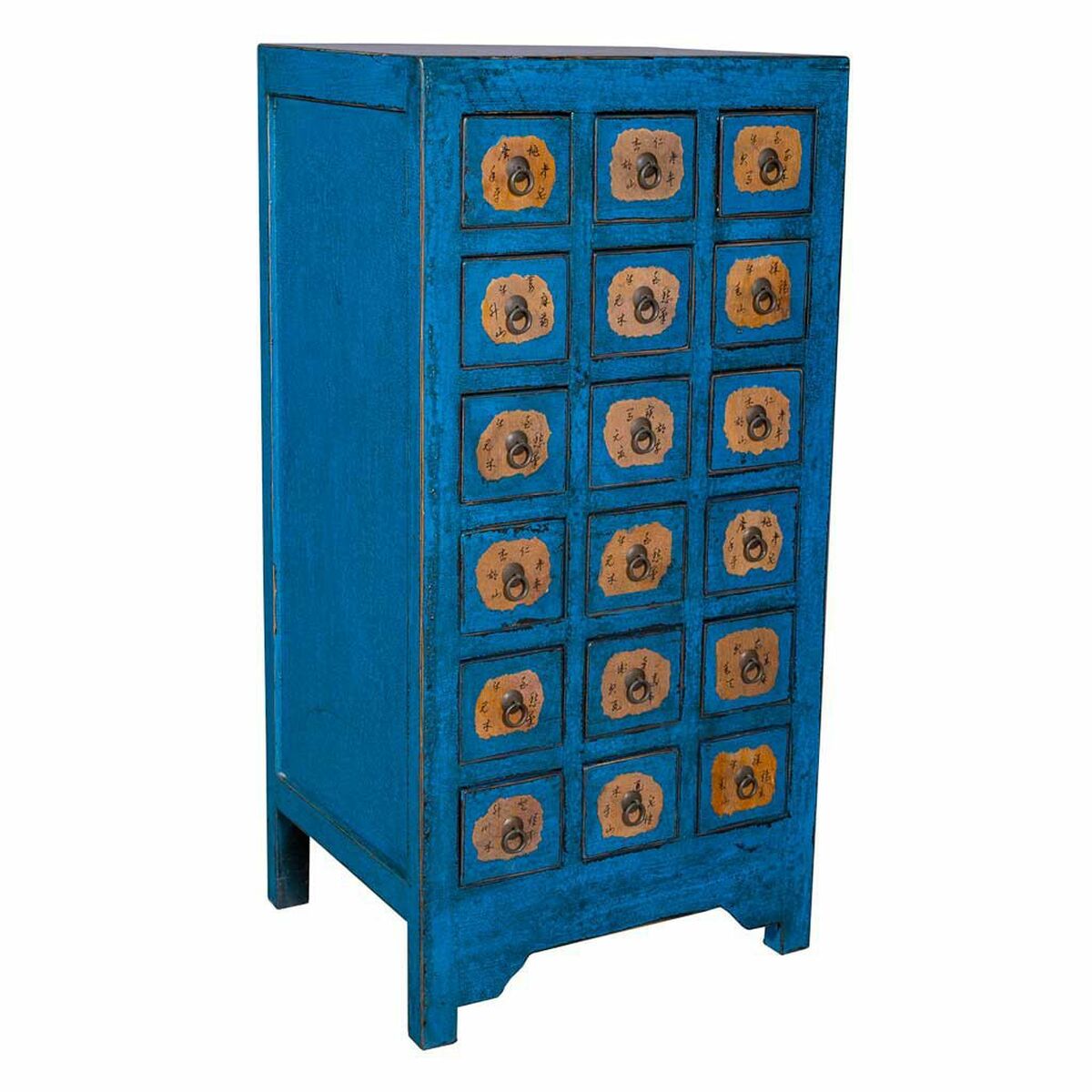 8434523318168 - Schubladenschrank Blau Ulmenholz 49 x 118 x 58 cm