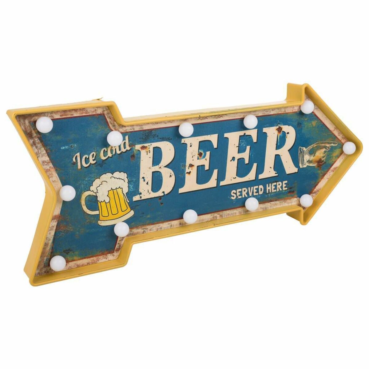 8434523331150 - Wandsteckdose Beer Blau Eisen 27 x 5 x 65 cm Beleuchtung