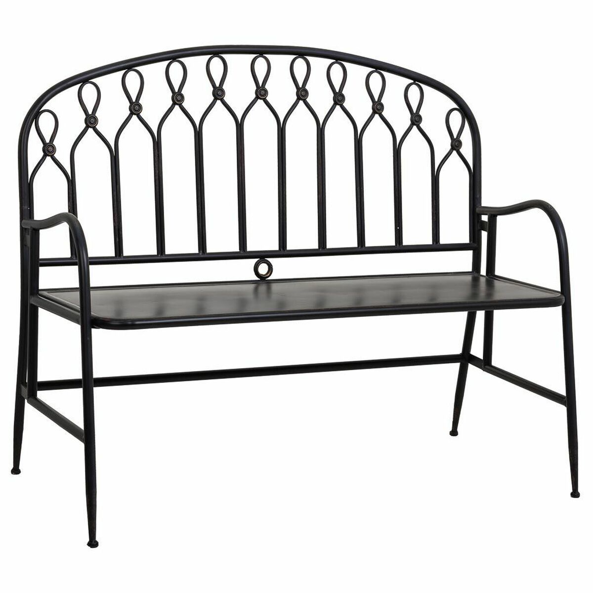 8434523340589 - Bank Schwarzes Metall 56 x 98 x 118 cm