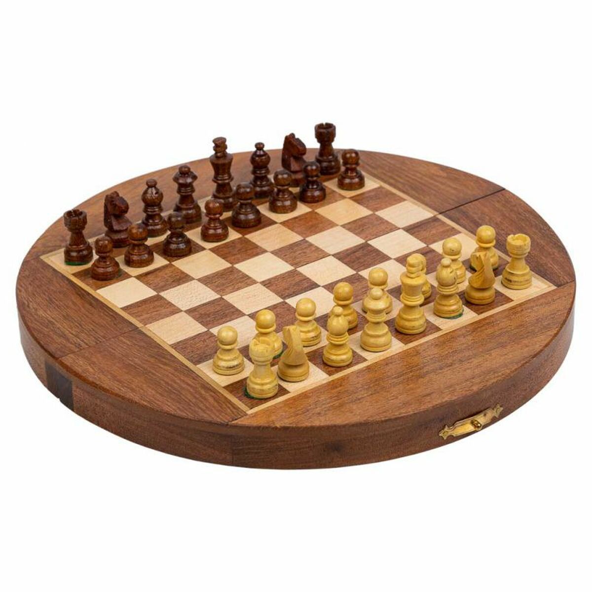 8434523353381 - Schach Braun Akazienholz 23 x 1 x 23 cm Plattenspeicher