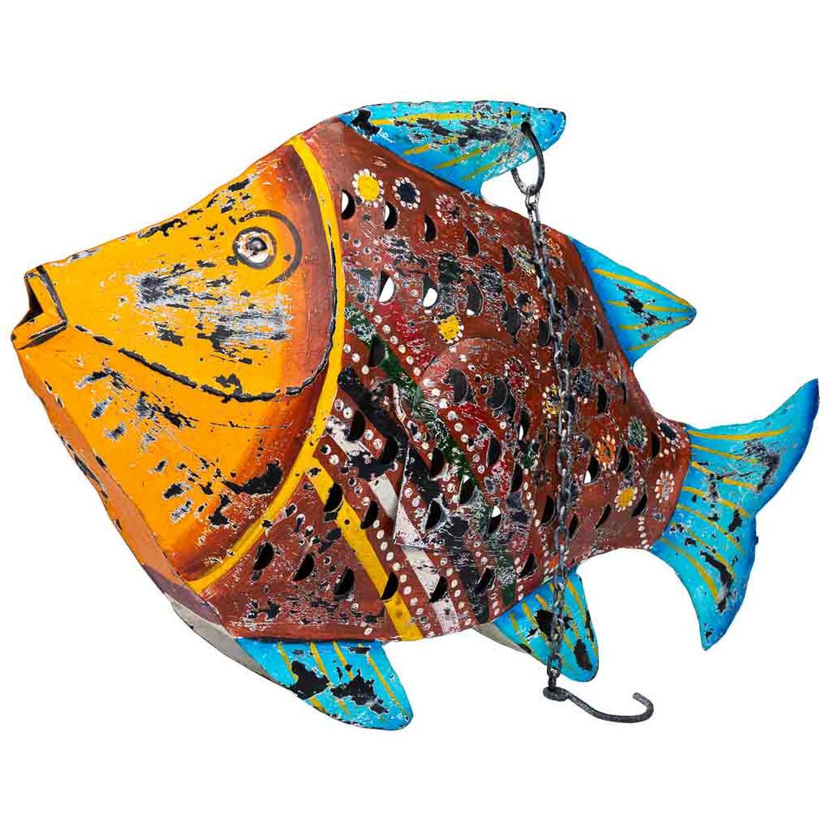 8434523360846 - Deko-Figur Mango-Holz Fisch 10 x 32 x 50 cm