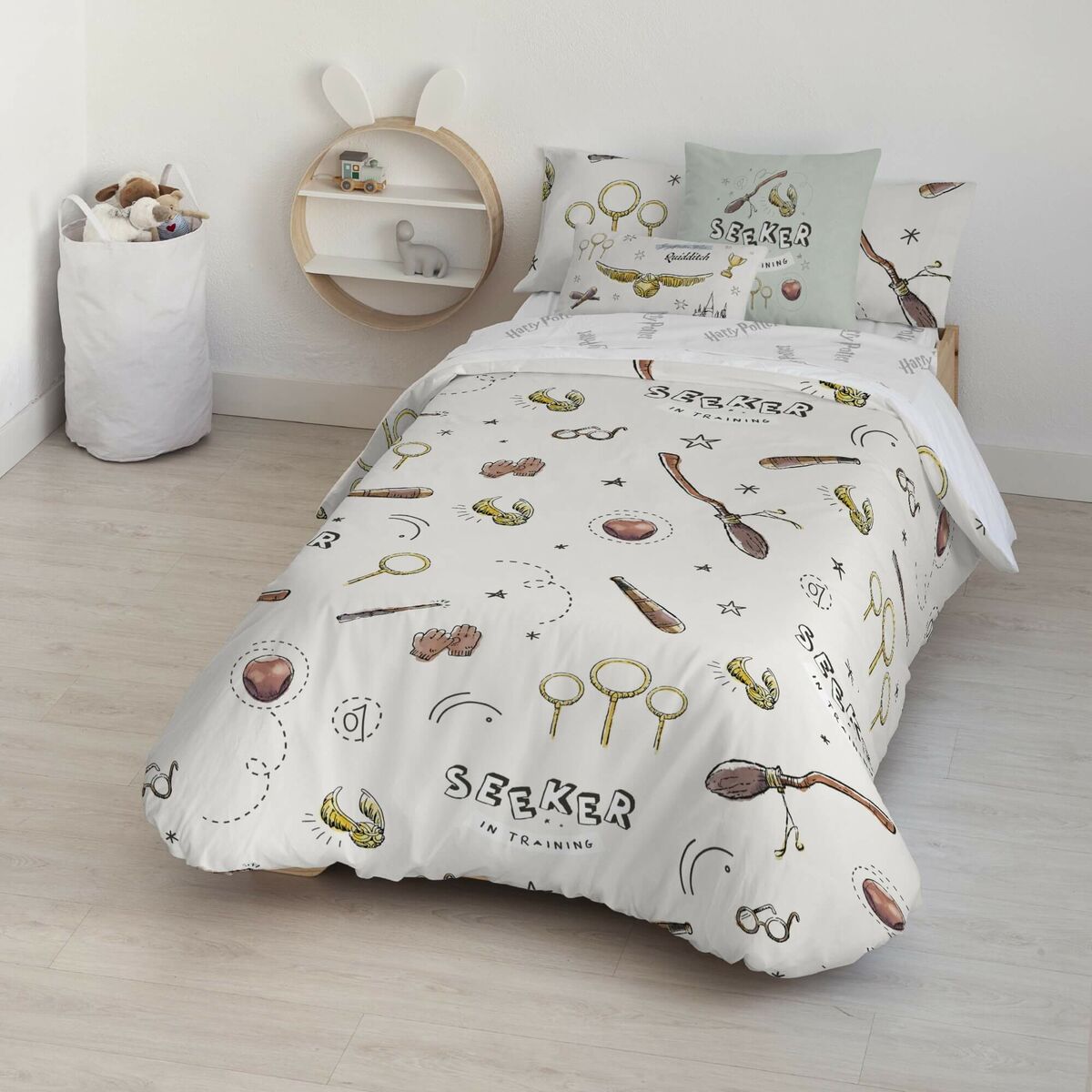 8434563050615 - Nordische Bettdecke Quidditch Kind Mehrfarbig 175 Fäden 155 x 220 cm Einzelbett