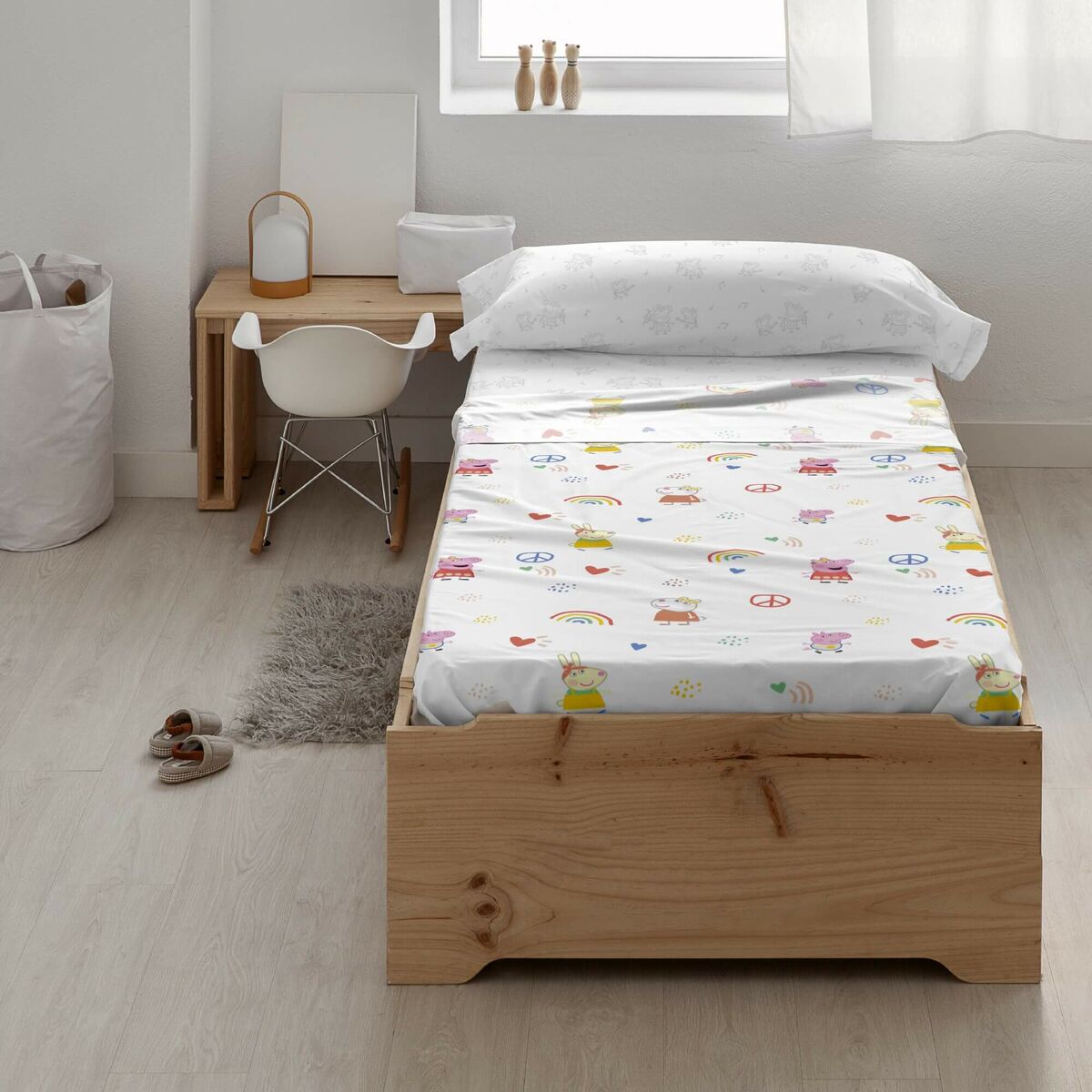 8434563052442 - Bettwäscheset Peace Multicolor 3-teilig