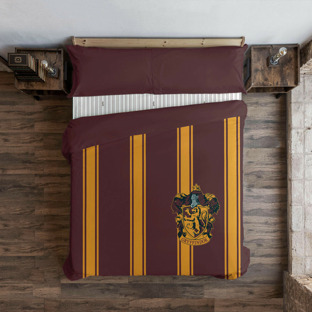 8434563167801 - Bettdeckenbezug Gryffindor Bunt 175 Fäden 180 x 220 cm Einzelmatratze