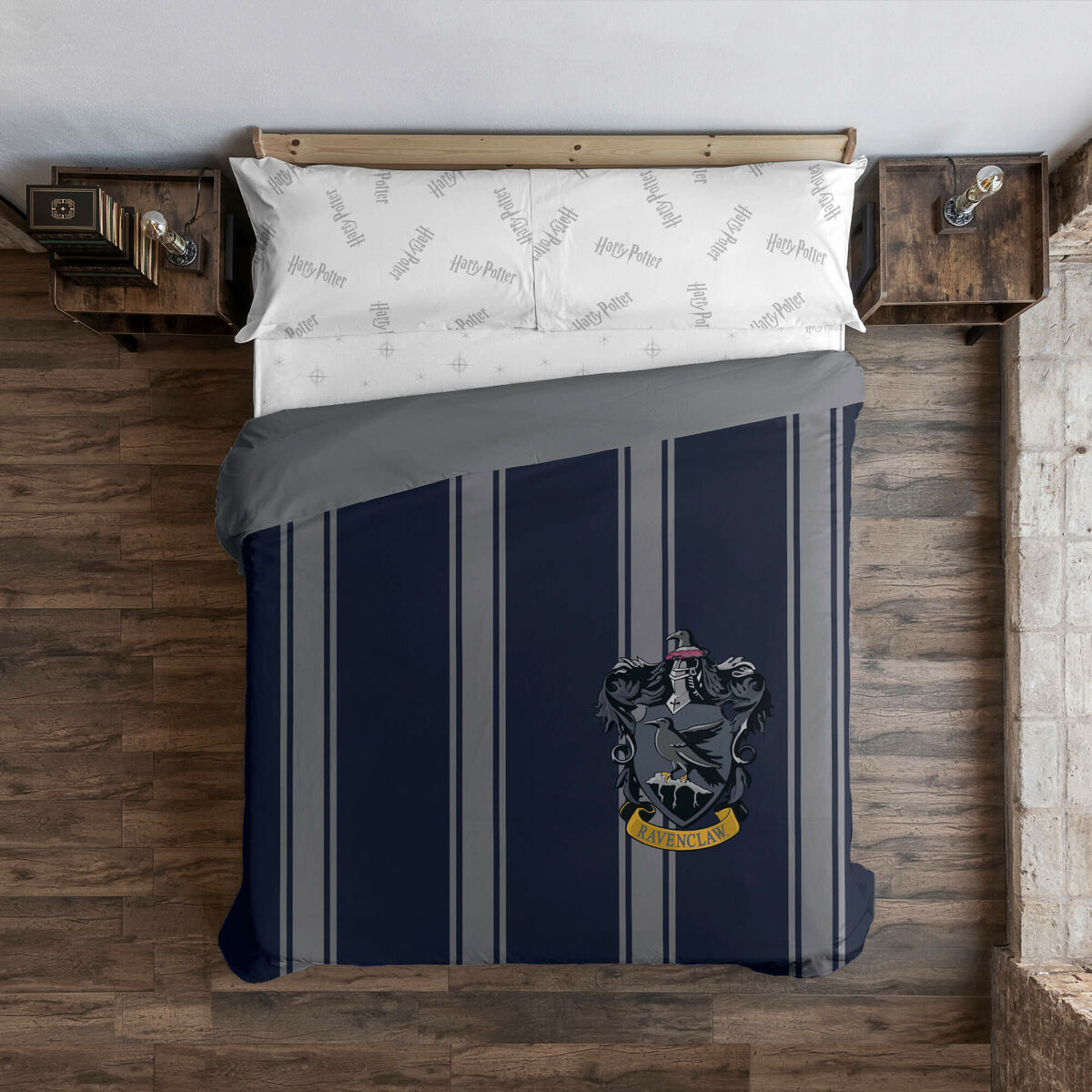 8434563171259 - Nordic-Bettbezug Ravenclaw Mehrfarbig 175 Fäden 200 x 200 cm Kleines Doppelbett